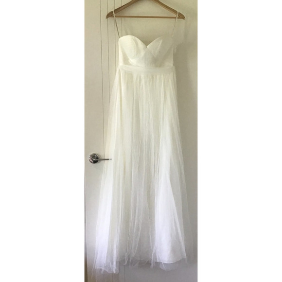 New Anthropologie BHLDN Jenny Yoo Annabelle Convertible Maxi Dress $260 Sz 6 - Picture 4 of 7